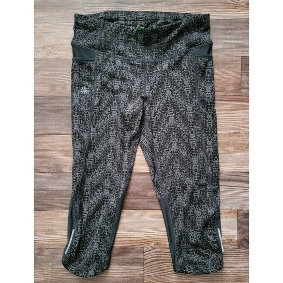 ATHLETA WOMENS SIZE XS BE FREE NICKERS CROPPED LEGGINGS PANTS EUC 983260 - Picture 1 of 9
